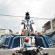 Image for article titled In Ecuador, insane giant sculptures of The Hulk and Hellboy invade on New Year's Eve